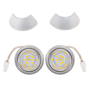 [2-5/8" Folded Edge] 2 Pcs of 12VDC LED Lights ON-E01-14D for Range Hoods with Recessed Light Holes