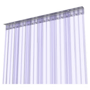Ribbed strip curtain door kit - 8in x 0.198in - aluminum MaxBullet