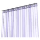 Ribbed strip curtain door kit - 8in x 0.198in - aluminum MaxBullet