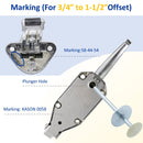 Kason 0058 Latch Complete Kit with Strike, Inside Release 481C Push Rod for 6" Thickness Walk-in Freezer & Cooler Doors