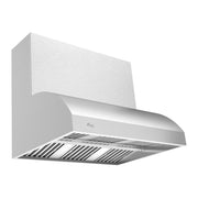Awoco 48" Outdoor BBQ Vent Hood 18" High Type 304 Stainless Steel, 4 Speeds 2000 CFM, Dual Blowers, Adjustable LED Lights, 8” Round Top Vent