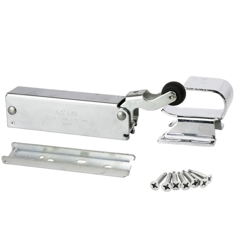 Kason 1094 Hydraulic Door Closer, Concealed or Exposed Mounting with Adjustable Wide Hook for Walk-In Coolers/Freezers