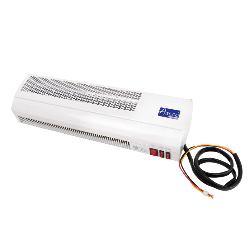 Awoco 24" Heated Air Curtain for Restaurant Drive-Thru Windows, 240VAC 1PH, 3000W, 160 CFM, 2 Heaters