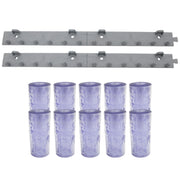 Aleco 40"W x 84"H x 0.06" Thick Clear-Flex II Cooler Strip Curtain Door Kit with MaxBullet HTP Mounting Hardware, 6" Standard Smooth Vinyl Strips for Restaurant, Office, Store or Warehouse Entrances
