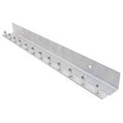 Aleco Aluminum Strip Door MaxBullet Mounting Hardware – Boltless Snap-On Hardware, Wall or Ceiling Mount, Rust-Resistant, Fast Install, Universal Fit for Vinyl Strips, NSF/USDA Compliant