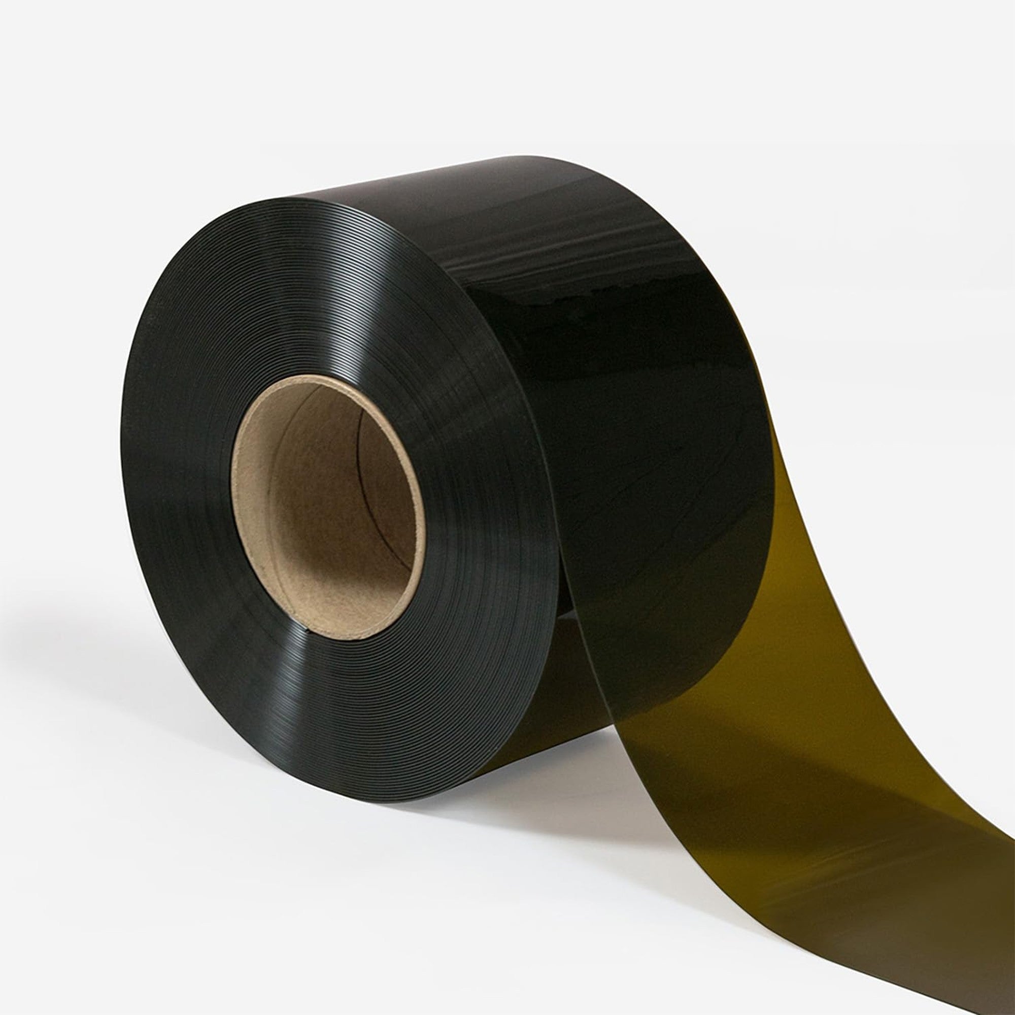 Aleco Clear-Flex II Vinyl Roll, 8" W x 0.080" T x 300' L, Dark Amber, Smooth, for Welding Screens or Sight Barriers, Indoor/Outdoor Use, -10°F to 150°F, Made in USA