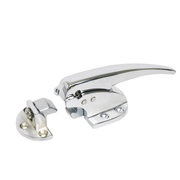 Kason 930 Trigger Action Polished Chrome Latch with Adjustable Strike, Made In USA for Reach-In Coolers/Refrigerators