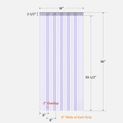 Ribbed strip curtain close up - 0.198in ribs - 0.08in core