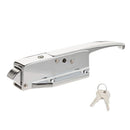 Kason 0058 Cylinder Locking Light Spring Latch, Roller Strike, Key for Walk-In Cooler/Freezer