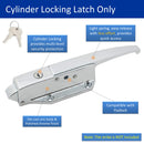 Kason 0058 Cylinder Locking Light Spring Latch, Roller Strike, Key for Walk-In Cooler/Freezer