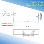 Kason 1094 Hydraulic Door Closer for Walk-In Coolers/Freezers