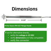 Awoco LED Light Bar DH-1431 5W 12VDC for RH-UC7 Range Hoods and Others