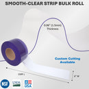 Aleco Clear-Flex II Vinyl Bulk Roll – 150ft, 0.06" Thick | Smooth Clear PVC Strip Replacement Roll for Warehouse, Garage, Cooler – Weather Resistant, Energy Saving, USDA NSF, Made in USA