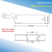 Kason 1094 Hydraulic Door Closer for Walk-In Coolers/Freezers