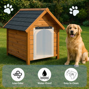 Awoco Pet Door Low-Temp -40°F Flap Set 12" Wide, 0.08" Thick, Clear PVC Strip with HTP Mounting Kit for Pet Doors, Weatherproof, Less Odor, Made in USA, Fits Doghouse & Cat Doors