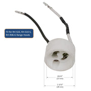 Awoco GU10 Base Socket, Maximum 250V 250W, Ceramic Lamp Holder and Fabric Wire Connector