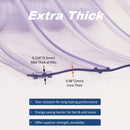 Aleco Clear-Flex II PVC Strip Roll, Ribbed Scratch-Resistant Door Curtain for Warehouse, Cold Storage,Oversized Opening, Energy-Saving, Made in USA