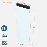 Clear PVC slide in strip for cooler and warehouse doors