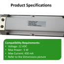 Awoco LED Light Bar DH-1431 5W 12VDC for RH-UC7 Range Hoods and Others
