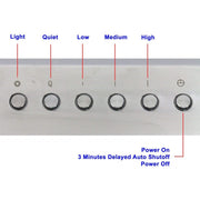 Awoco 4 Speeds Control Unit for Inline Blower Unit with 2 LED Lights