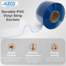 Aleco Clear-Flex II Vinyl Bulk Roll, 8" x 150ft, 0.08" Thick, Low-Temp -40°F Smooth-Clear PVC Strip Roll, for Warehouse, Freezer, Office, Strip Curtain