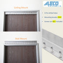 Aleco Aluminum Strip Door MaxBullet Mounting Hardware – Boltless Snap-On Hardware, Wall or Ceiling Mount, Rust-Resistant, Fast Install, Universal Fit for Vinyl Strips, NSF/USDA Compliant