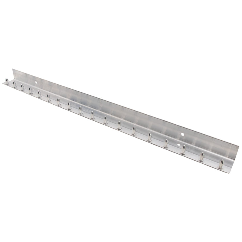 Aleco Aluminum Strip Door MaxBullet Mounting Hardware – Boltless Snap-On Hardware, Wall or Ceiling Mount, Rust-Resistant, Fast Install, Universal Fit for Vinyl Strips, NSF/USDA Compliant