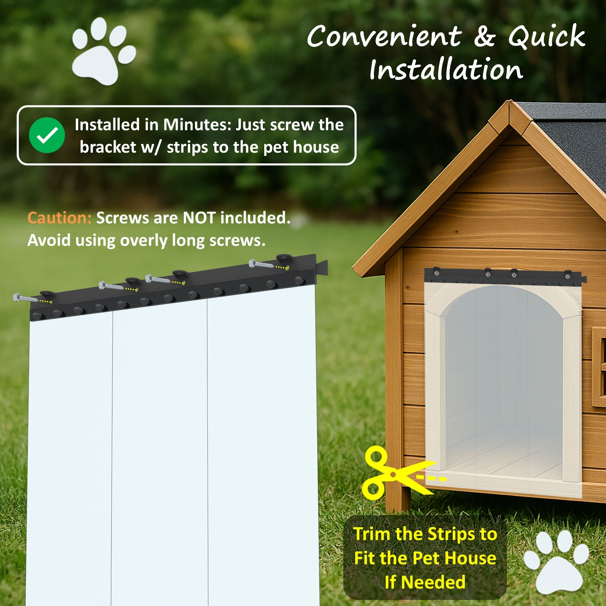 Pet Door Flap 8in x 5ft - 0.198in PVC – Awoco
