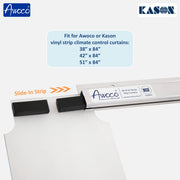 Made in USA replacement PVC strip - smooth clear