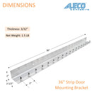 Aleco Aluminum Strip Door MaxBullet Mounting Hardware – Boltless Snap-On Hardware, Wall or Ceiling Mount, Rust-Resistant, Fast Install, Universal Fit for Vinyl Strips, NSF/USDA Compliant