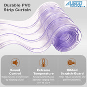 Ribbed Strip Curtain Door Kit - 8in x 0.198in - Aleco MaxBullet