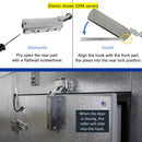 Kason 1095 Spring Action Door Closer, Adjustable Wide Hook, for Heavy Walk-In Coolers/Freezers