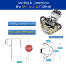 Kason 0058 series Roller Strike with Low Resistance Operation for Restaurant refrigerator, for Kason 0058 Latch