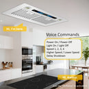 Awoco RH-IT06-V Ceiling Insert Mount Split Quiet Range Hood with Voice, Gesture, Touch, Remote Control, 800 CFM Kitchen Hood with 4-Speed Exhaust Fan, Stainless Steel Stove Hood with 6" Blower, LED Lights
