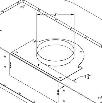 UC7 Vent Adapter for Awoco RH-UC7 Range Hoods