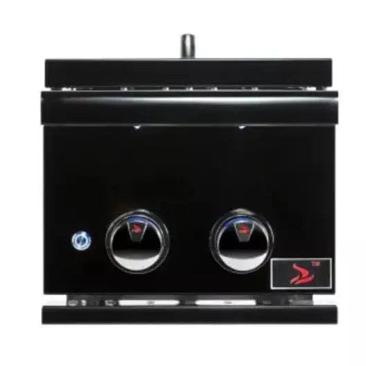 Bonfire Prime 16" Double Side Burner, Black Series, 24,000 BTU, 2 Cast Brass Burners