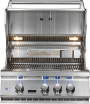 Whistler 28" 3-Burner Built-In Gas Grill With Infrared Rear Burner