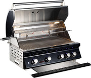 Whistler 34" 4-Burner Black Series Built-In Gas Grill with Rotisserie Kit