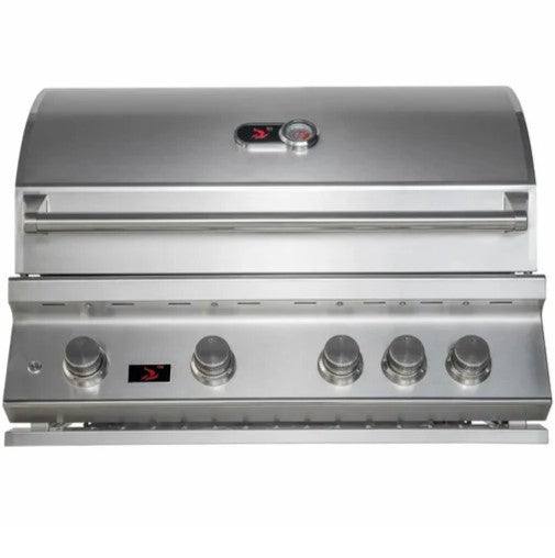 Whistler 34" 4-Burner Built-In Gas Grill with Rotisserie Kit and Cover