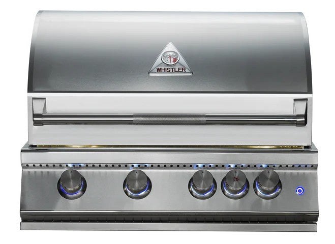 Whistler 32" 4-Burner Built-In Gas Grill with Dual-Color LED Lighting