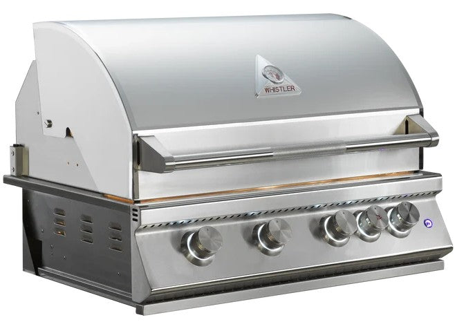 Whistler 32" 4-Burner Built-In Gas Grill with Dual-Color LED Lighting