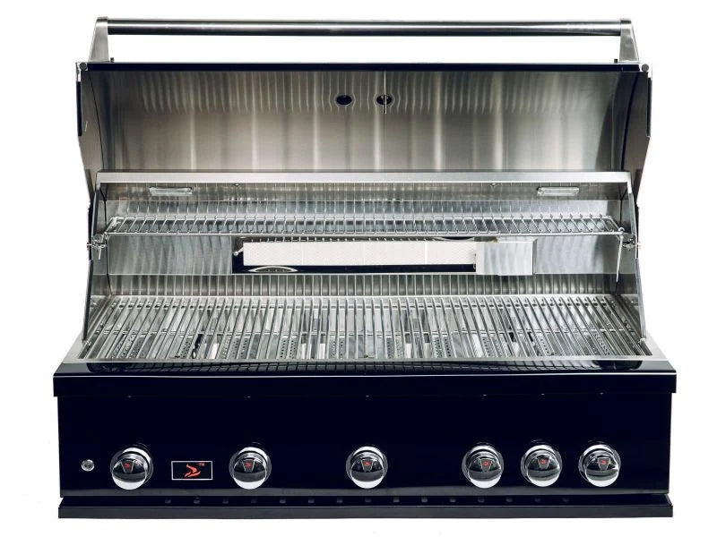 Whistler 42" 5-Burner Black Series Built-In Gas Grill with Heat Dividers