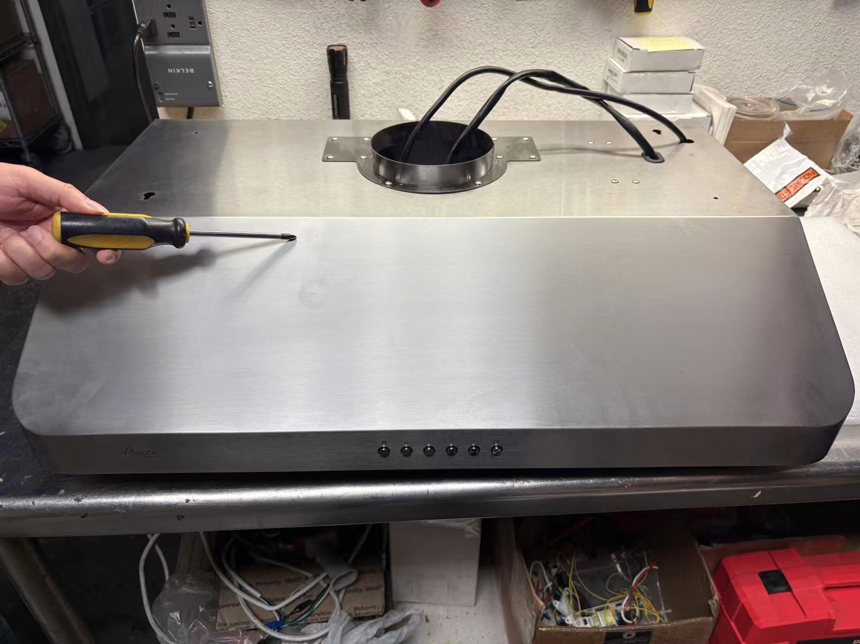[Refurbished] RH26-S04 Awoco RH-SP06-30 Quiet Split Range Hood - 6inch Top Vent - 800CFM