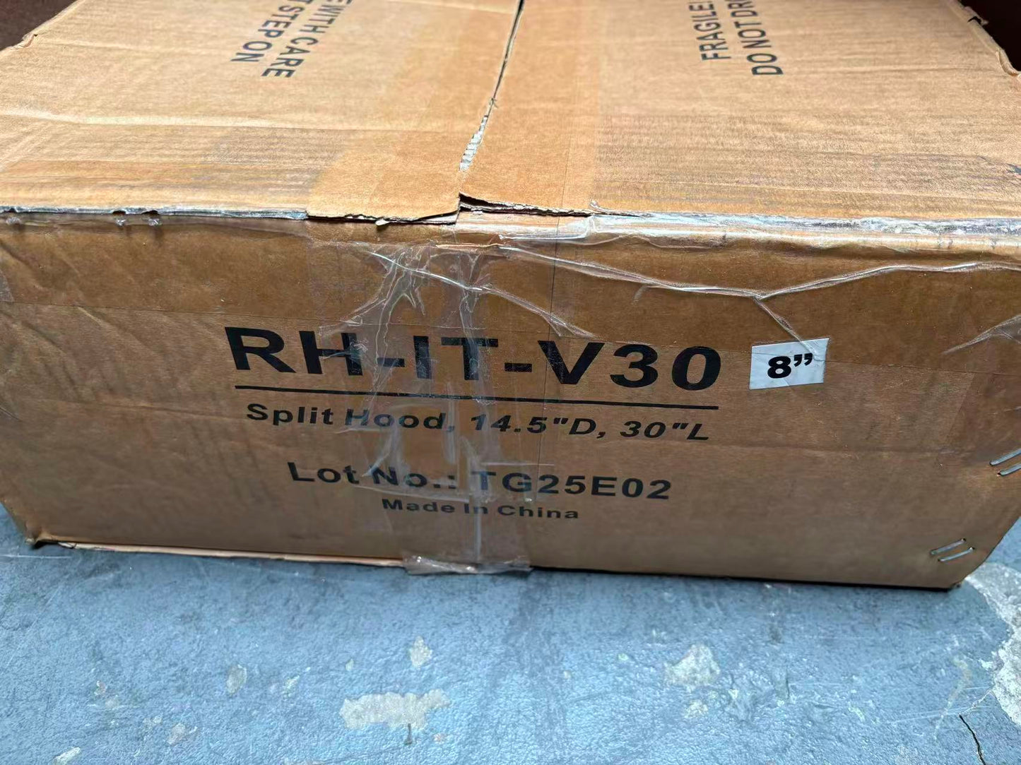 [Refurbished-A] Awoco RH-IT06 Split Quiet Ceiling Mount Range Hood - 6 Inch High Top Vent, 800 CFM, Voice/Gesture/Touch/Remote Control, 30" & 36"