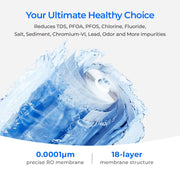 Waterdrop X14 Black Tankless Reverse Osmosis System | 1400 GPD | 11-Stage Filtration | UV Sterilization | Alkaline Mineral Technology | Smart Faucet | NSF/ANSI 42, 58 & 372 Certified