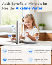 Waterdrop X12 White Tankless Reverse Osmosis System | 1200 GPD | 11-Stage Filtration | UV Sterilization | Alkaline Mineral Technology | Smart Faucet | NSF/ANSI 42, 58 & 372 Certified