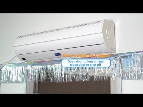 Awoco FM35-MSD Elegant 2 Speed Air Curtains, UL Certified, 120V Unheated with Magnetic Switch and Shut-off Delay