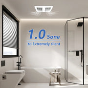 Bathroom with a toilet, bathtub, and exhaust fan are 1.0 sone extremely silent
