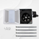 Exhaust fan with light fixture and accessories