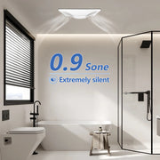 Bathroom with shower and toilet, exhaust fan are 0.9 sone extremely silent